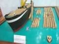 高雄港港史館-原木船裝卸作業的精緻模型照片