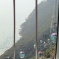 香港海洋公園-登山纜車窗外景色照片