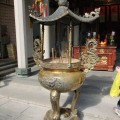 三峽福安宮-廟前香爐照片