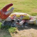 風車公園-螃蟹造型裝置藝術照片