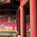 吳鳳紀念公園-優美的紅色迴廊2照片