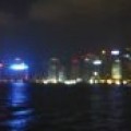 香港天星小輪-岸邊夜景照片